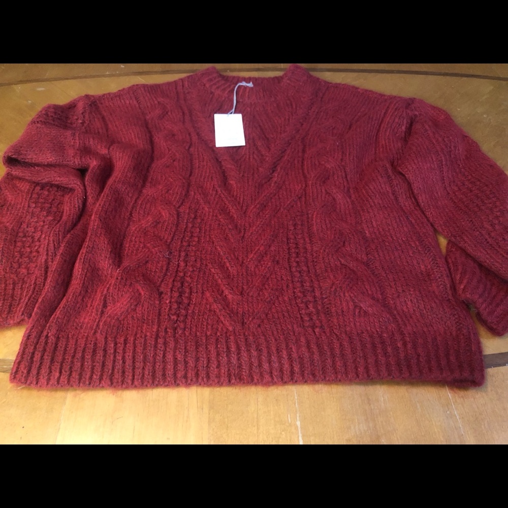 A. New Day Red Sweater Size S